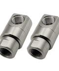 Two Pack 1/2 Inch Hose Reel Swivel Fittings Replacement Made From Ni Al Nickel Aluminum Alloy Durable Metal Corrosion And Rust Resistant Heavy Duty Design For Easy Replacement On Hose Reels And Reel Systems, pair shown
