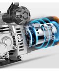 Close-up of the motor inside the Heavy Duty 4800W Electric Wall Grooving Machine Pro Wall Chaser and Slot Cutter.