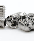 Top Shelf Replacement Set Screws Snug Fit For Delta Rp25620 Faucet Hardware Kit heavy duty metal fasteners close-up view of stainless steel set screws.