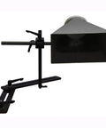 Heavy Duty Universal Woodturning Dust Hood Featuring Fully Adjustable Bracket And 100 Millimeter Hose Connector for easy attachment to wood lathe.