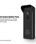 Wireless Video Doorbell With 1080p HD Camera Battery Or Hardwired Power 2.4 GHz WiFi No Hub Needed Two Way Talk Motion Detection