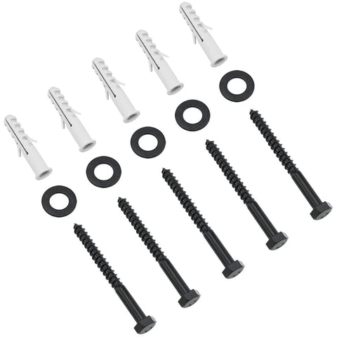 Five Set Barn Door Wall Spacers With Screws Adjustable Spacers For Flat Track Sliding Barn Door Hardware included screws and wall anchors.