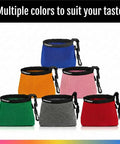 Six colorful Waterproof Golf Club And Ball Cleaning Bag With Detachable Clip No Spill Liner Keeps Grooves Clean On The Fly
