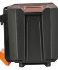 Side view of MODbox Parts Bin Rail Attachment For A Modular Tool Storage System Side Mount With One Handed Release And Clear Lid