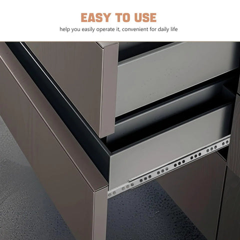 Drawer Slides With Ball Bearings For Household Drawers Cabinets And Dressers Cold Rolled Steel Construction Quiet Low Noise No Squeaks