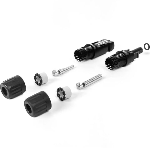 MC4 Solar Panel Connectors Set 10 Pairs With Snap In Locking For A Snug Plug And Play Fit, MULTILAM Low Contact Resistance