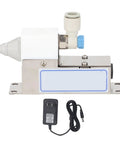 Ionizing Air Nozzle Ultra Compact High Voltage Power Supply With Unique Alloy Discharge Needle For Machinery Support Devices And Manufacturing Automation Equipment US Plug And Play Safe Easy To Use With Built In Safety Features, stainless body with adapter