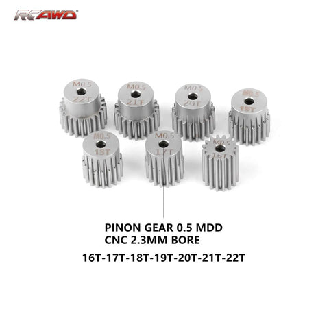 Set of 40CrMo pinion gears for Beefed-Up 4 Channel RC Transmitter Receiver Kit with 2840 Brushless Motor 5000KV, 35A ESC