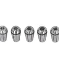Collet Chuck Set For CNC Lathes And Milling Machines, 5-Piece D6 To D8 Range, Pro Grade High-Precision Spring Steel Collets front view