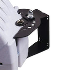 Close-up of Heavy Duty Retractable Water Hose Reel swivel bracket, showing mounting detail with durable materials.