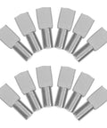 Stainless Steel Shelf Pins 5mm Cabinet Fasteners For Glass And Wood Heavy Duty Load Bearing Supports shown in a circle arrangement