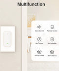 Multifunction 3 Way Smart Light Switches With Voice And App Control Requires Neutral Wire And 2.4 GHz WiFi