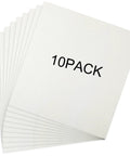 White kiln paper sheets, 11 x 12 in, ceramic fiber, 10-pack for high-temperature insulation and glass fusing