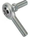 Badass 3/8 Inch Left Hand Male Steel Heim Rod Ends With Hex Stud PTFE Lined Zinc Plated Heavy Duty Rod End angle view