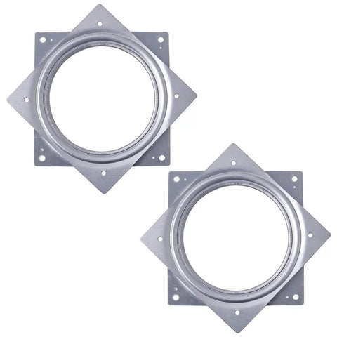 Two Pack 6 Inch Lazy Susan Turntable With 500 Pound Steel Ball Bearing Smooth 360 Degree Swivel Heavy Duty Rotating Tray