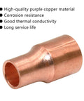 One Quarter By Three Eighths Inch Copper Reducer Coupling For HVAC Systems Refrigeration Or Hydraulic Applications Pack Of Five Beefy Durable Copper Fittings showing corrosion resistance