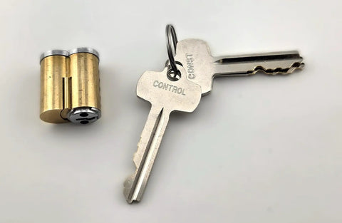6 Pin SFIC Core A Cylinder Pinned For Best Falcon Style Locks With Control Key KA Includes Two Operating Keys Keyed Alike