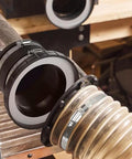 Tooloflife 8 Magnet Vacuum Hose Coupler with Short Magnetic Connector on vacuum hose for optimized dust collection system.