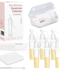 Mom Life Savior Colostrum Collector Kit 5 Ml 6 Piece Pack with six BPA-free silicone cups for postpartum milk collection.
