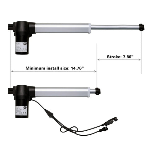Power Recliner Motor Actuator Replacement R811A for RMT Sofa Lift Chairs, 14.76in stroke, 7.80in extension with wiring