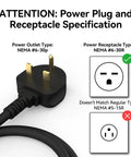 NEMA 6-30P plug specifications for 240V Electric Garage Heater 4800 Watts 16380 Btu Fan Forced Unit