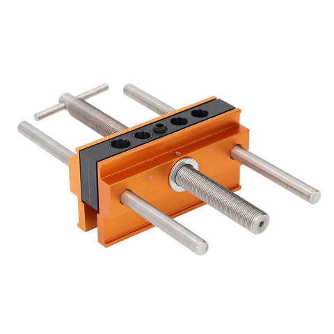 Self Centering Dowel Jig For Boss Level Hole Alignment In Woodworking, Sizes 1/4 3/8 5/16 7/16 1/2 Inch Drill Guide With 6 Bushings