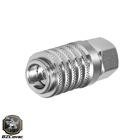 Heavy Duty Test Port Quick Couplings For Diagnostic Equipment One Quarter Inch 18 Female NPTF Threads High Pressure Up To Six Thousand PSI