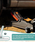 Floor jack with 16mm Universal Joint Drop Shaft, oil seal, and steel ball for horizontal floor jacks heavy duty repair