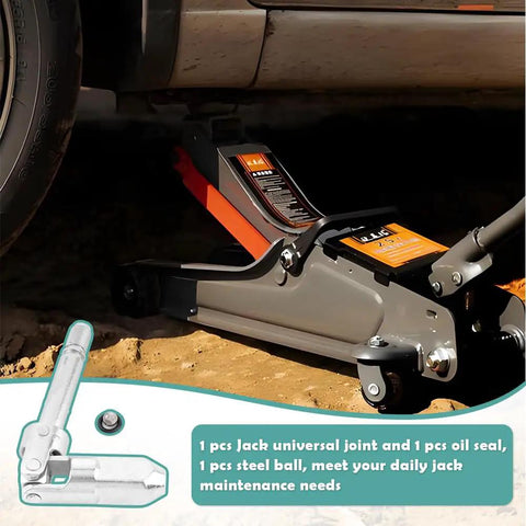 Floor jack with 16mm Universal Joint Drop Shaft, oil seal, and steel ball for horizontal floor jacks heavy duty repair