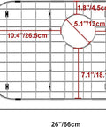 Diagram of 26 Inch By 14 Inch Sink Grid Protector For Kitchen Sink Beefed Up Heavy Duty 304 Stainless Steel Bottom Grid