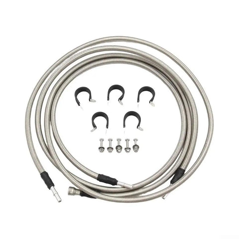 Heavy Duty Stainless Steel Fuel Line Kit For Chevy Silverado 1500 2004-2008 Super Tough Rust Resistant Direct OEM Fitment Ultimate Upgrade stainless steel lines with clamps and hardware
