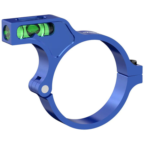 Blue 1-Inch Riflescope Bubble Level Accessory For No Fuss Precise Long-Range Shooting Quick-Flip Side Mount And Screw-On Design