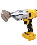Top Shelf Cordless Metal Shears With Brushless Motor, 400Nm Torque Battery Powered Electric Sheet Metal Cutter close-up view.