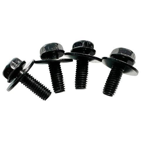 50 Piece Engine Splash Shield Fastener Kit For Toyota Cars And SUVs with metal rivet clips, close-up view of four fasteners