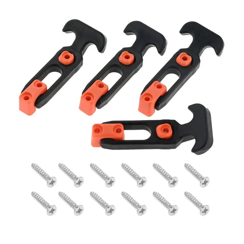 Flexible T Handle Draw Latches With Screws Hasp For Hood And Tool Box 4 Pack All Weather Tough As Nails Build With Vibration Absorption
