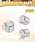 Durable 5mm By 5mm Stainless Steel Dowel Pins Pack Of 30 For Shelves And Furniture Fixing, 304 Stainless Steel Shelf Pins