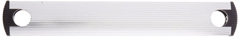 Universal Exterior RV Ladder Tread Kit With Drilled Out Aluminum Tread End Caps And Screws Silver Finish Fits LA 401 And LA 401BA, side view