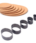 5 Piece Leather Die Cutting Dies Set With Oval Hollow Punches Pro Grade Steel Cutting Molds For Do It Yourself Crafts Easy To Store And Portable Leather Craft Tool Kit For Precise Shapes