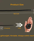 Modular Straps 4 Pack showing size, flexibility, and lightweight for EDC Outdoors Travel Camping and More Flexible Silicone Straps.