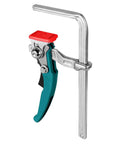 Quick Release Ratchet Track Saw Clamp For Guide Rail Systems And MFT Tables Dead On Precision Workholder No Sweat Fastening Tool, chrome vanadium frame.