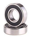 Close-up of two bearings from 2 Pack Golf Cart Rear Axle Bearing And Seal Kit For TXT RXV Medalist Marathon Electric Carts 1978 Up Replaces 611931