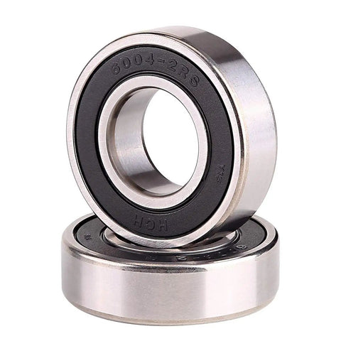 Close-up of two bearings from 2 Pack Golf Cart Rear Axle Bearing And Seal Kit For TXT RXV Medalist Marathon Electric Carts 1978 Up Replaces 611931