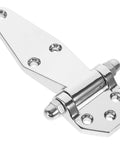 Heavy Duty T Type Door Hinges For Industrial Enclosures And Equipment, Rugged Metal Cabinet Hinges With Screws in silver finish