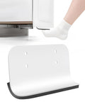 Adhesive Toe Pull For Trash Cabinet Doors Hands Free Foot Operated Door Opener White 1 Pack For Full Overlay Kitchens
