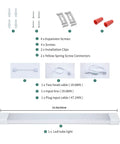 Led Tube Light Fixture 18W 2Ft Linkable Shop Light for Garage Kitchen Bathroom Closet Office 5000K White Triproof set