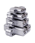 Stack of Concealed Cross Hinges For Folding Doors 180 Degree Zinc Alloy Invisible Hinge Set Durable Hidden Door Hardware
