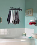 Over The Door Hooks Heavy Duty Towel Rack With Seven Coat Hooks for Bedroom Bathroom Kitchen Pool easy install over bathtub