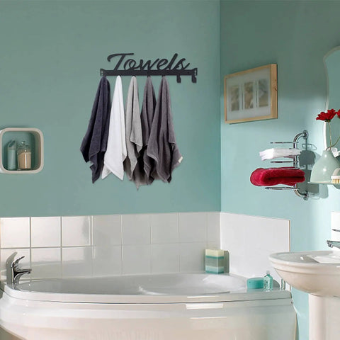 Over The Door Hooks Heavy Duty Towel Rack With Seven Coat Hooks for Bedroom Bathroom Kitchen Pool easy install over bathtub