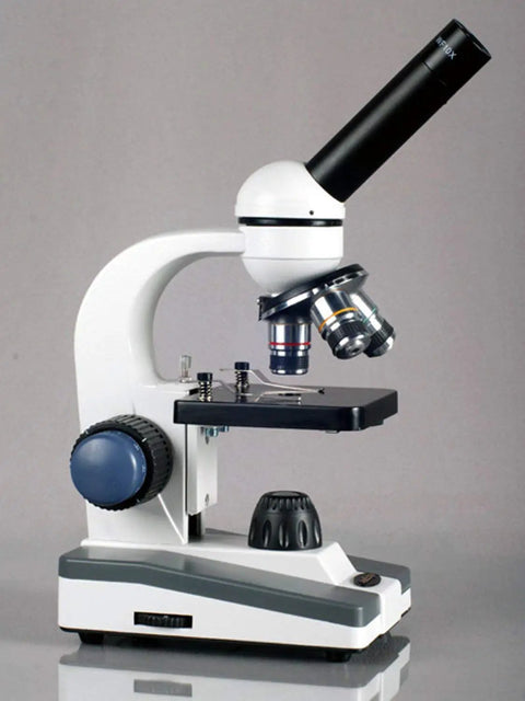 Five Magnification Levels Compound Microscope With 40X-1000X Power, 360 Degree Rotating Monocular, Coaxial Coarse And Fine Focus