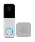 Wireless Video Doorbell Pro With 1440 HD Video, Night Vision, 2-Way Audio, and One-to-One Head-to-Toe View, chime included.